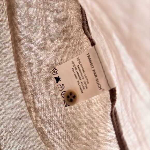 Transit Par-Such Taupe Viscose Knit Dress Made in Italy size 3 Medium - Picture 3 of 5